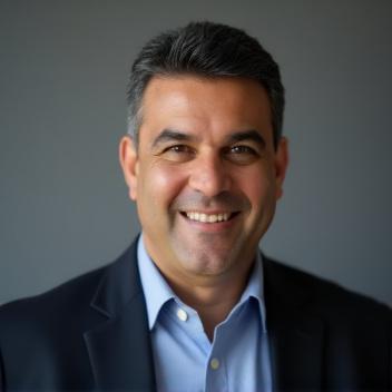 صورة احترافية للمدرب محمود علي يرتدي نظارة ويشير إلى رسم بياني على السبورة مع أطفال يتابعون باهتمام.